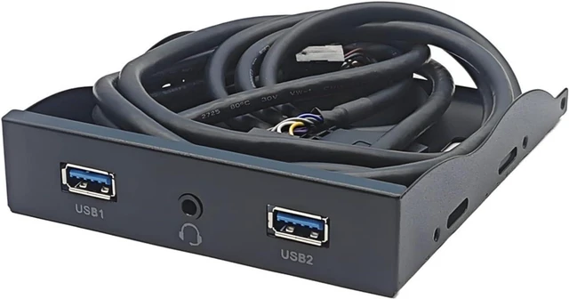Main image of USB 3.2 Hubs Splitter Floppy Bay 3.5mm Headphone Front Panel Expansion Port For Computer PC Rack 19pin