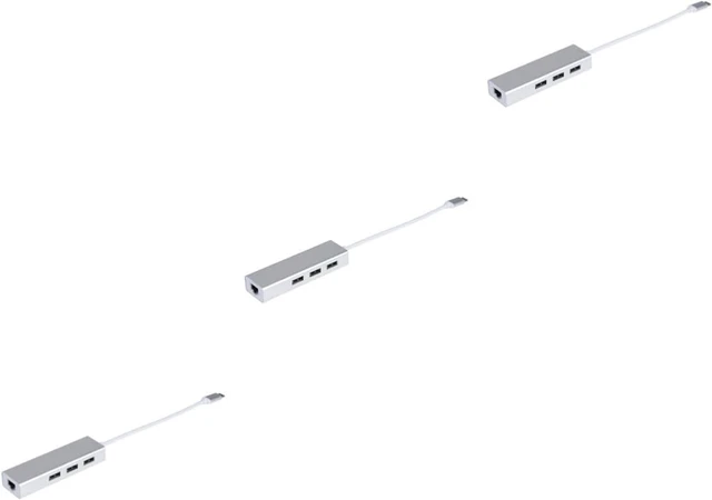 Main image of jojofuny 3pcs Ports USB Type-c Data Hub Ethernet Adapter Mbps for PC Laptop Tv USB Hub