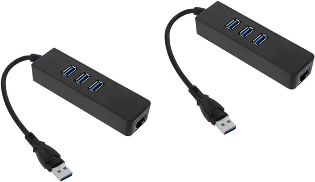 Main image of jojofuny 2pcs Ports USB Type-c to USB Data Hub Mbps Ethernet Adapter for PC Laptop Tv Usage