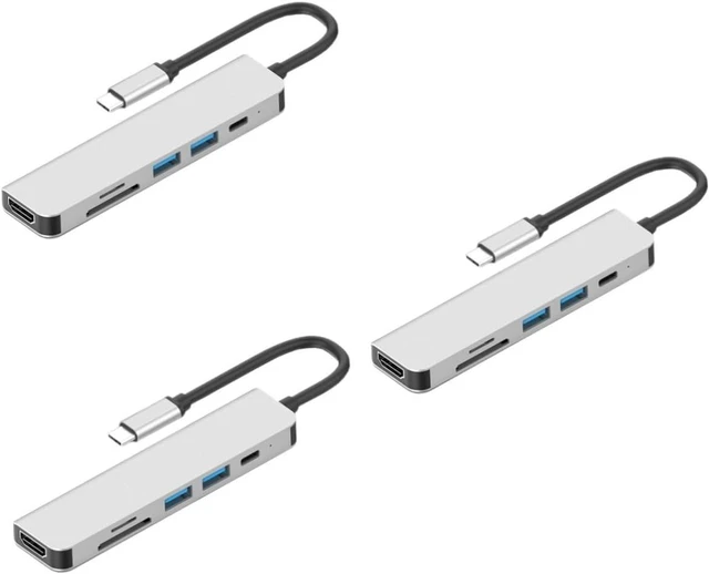 Main image of jojofuny 3pcs Type-c Hub Adapter for Laptops USB Hub Converter for USB C to C Memory Card Reader for Laptops