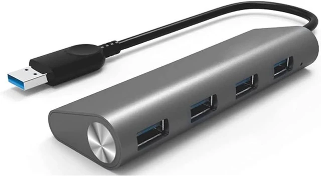 Main image of 4-Port USB 3.0 Aluminum Alloy Hub Multi-Function High Speed Adapter for Laptop