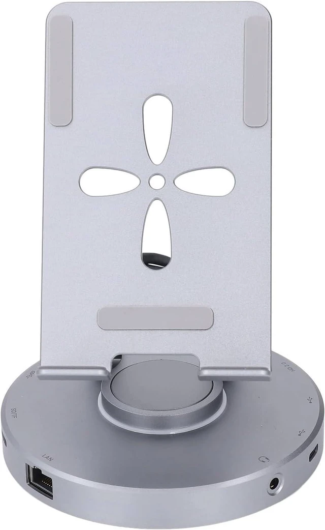 Main image of USB Docking Station, 10 in 1 USB Hub Stand RJ45 3.5 Sound Port Support 512G Memory Card for Game Console