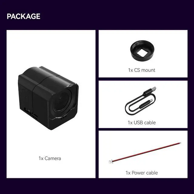 Alt view image 6 of 7 - Night Action Camera Prototype with 2.7K30FPS DC 5V Power for FPV and Other Occasions