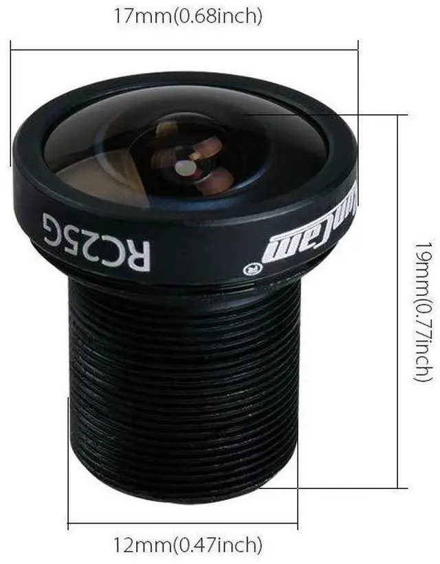 Alt view image 2 of 4 - RC25G FPV Lens 2.5mm FOV140 Wide Angle Replacement for Swift Series, Eagle 4:3 Series, Split 1/2,Mini Gopro Hero2