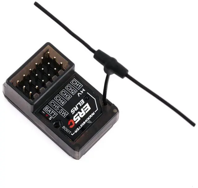 Alt view image 4 of 7 - ER5C ELRS PWM Receiver: 2.4GHz 5Ch ExpressLRS Receiver Nano Module with T Antenna for RC Cars Boats Surface Marine RC Applications