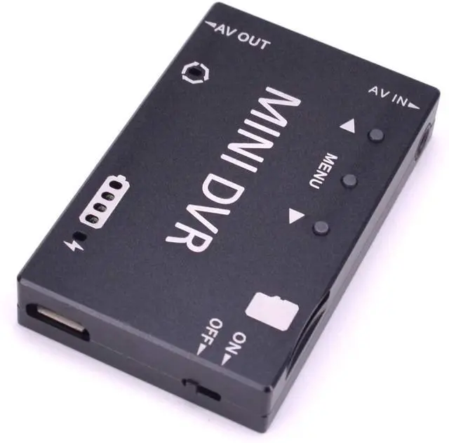 Alt view image 3 of 7 - Mini FPV DVR Digital Video Recorder, 720P HD, NTSC/PAL, 32GB TF-Card Support, Built-in Battery, 3.5mm AV Interface, Compact Video Capture for Camcorder, VHS, Hi8, Betamax