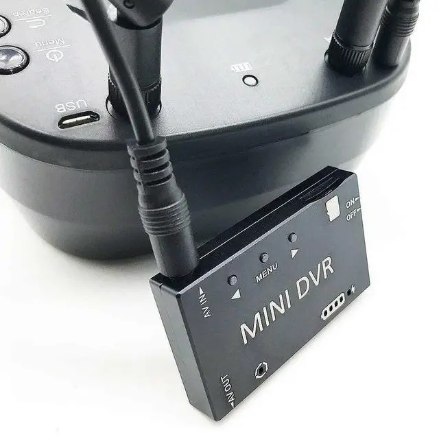 Alt view image 6 of 7 - Mini FPV DVR Digital Video Recorder, 720P HD, NTSC/PAL, 32GB TF-Card Support, Built-in Battery, 3.5mm AV Interface, Compact Video Capture for Camcorder, VHS, Hi8, Betamax