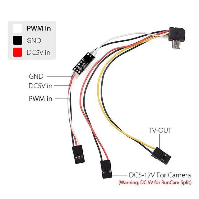 Alt view image 2 of 2 - Remote Cable for Action Cameras - Compatible with RunCam 2/3/Split/5/RunCam2 4K