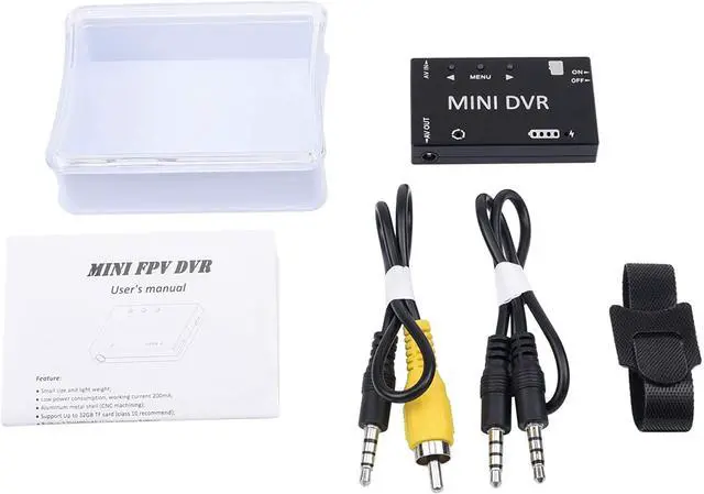 Alt view image 7 of 7 - Mini FPV DVR Digital Video Recorder, 720P HD, NTSC/PAL, 32GB TF-Card Support, Built-in Battery, 3.5mm AV Interface, Compact Video Capture for Camcorder, VHS, Hi8, Betamax