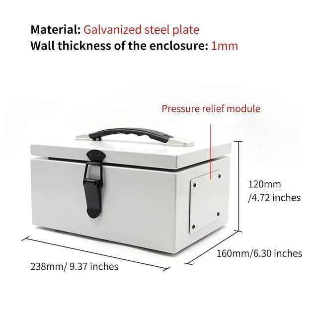 Alt view image 2 of 7 - Guardme AN9 Lipo Battery StorageFireproof Lithium Battery Container Case, Explosion-Proof Charging Box for RC Parts Rc Car FPV Hobbies Bat-Safe