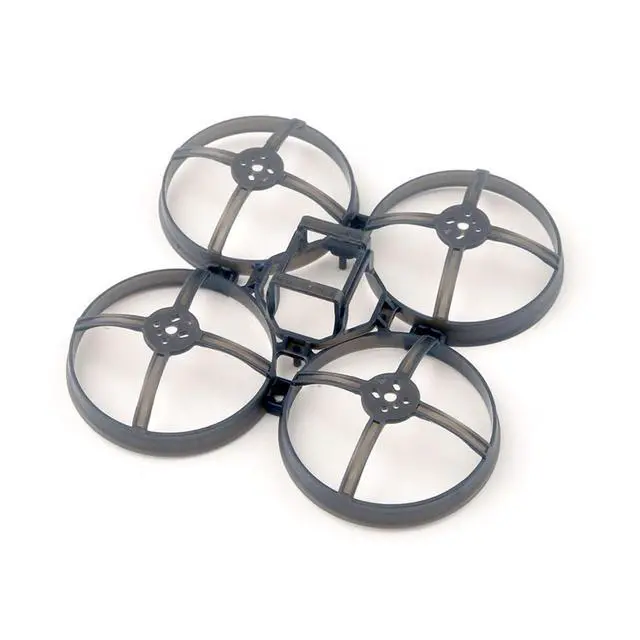 Alt view image 2 of 6 - 85mm Whoop Frame for Tiny Whoop Mobula8 Durable Brushless Micro Frame with Low-Mount FC Design Supports 3-Hole & 4-Hole Motors, Fits Up to 51mm Props Transparent Black