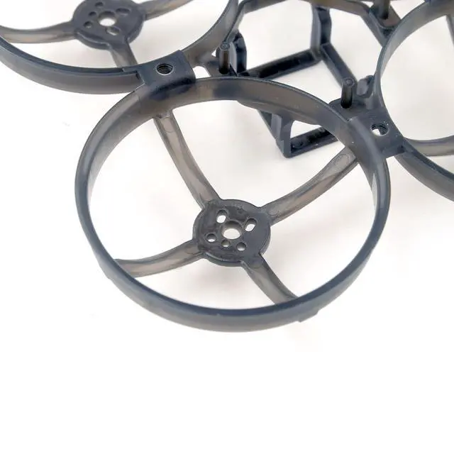 Alt view image 3 of 6 - 85mm Whoop Frame for Tiny Whoop Mobula8 Durable Brushless Micro Frame with Low-Mount FC Design Supports 3-Hole & 4-Hole Motors, Fits Up to 51mm Props Transparent Black
