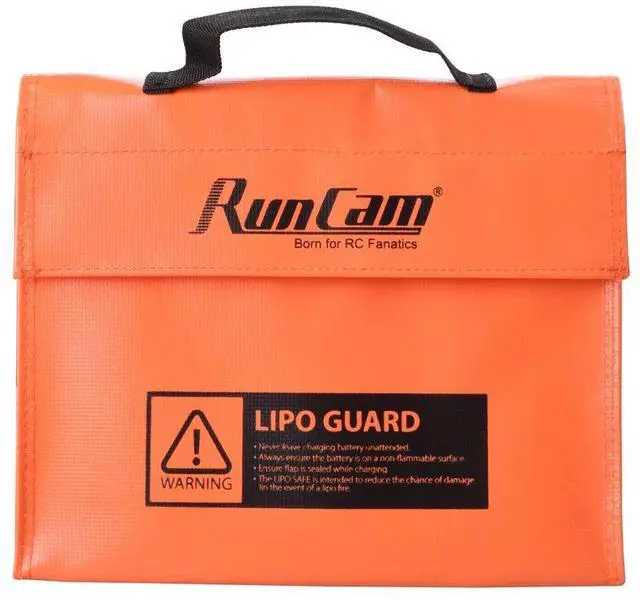 Main image of Lipo Battery Guard - Explosionproof & Fireproof - Water Resistant - RC Lipo Battery Storage & Charging - Orange, Glass Fiber, 240x180x65mm