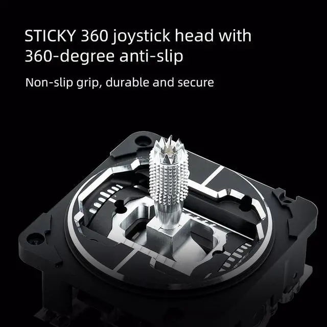 Alt view image 3 of 7 - CNC Hall Gimbals for Radiomaster TX16S Boxer Helloradio V14/V16 AG01 High-Precision Adjustable Hall Sensor Gimbal with Anti-Slip Stick Ends, Full CNC Aerospace Aluminum for FPV RC Radio Transmitters