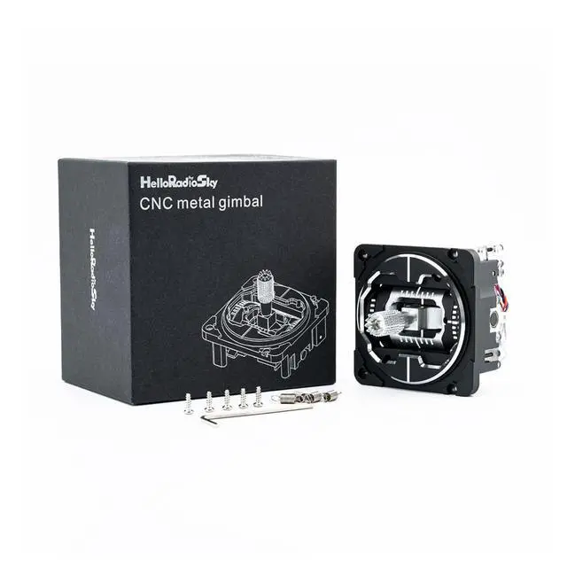 Alt view image 6 of 7 - CNC Hall Gimbals for Radiomaster TX16S Boxer Helloradio V14/V16 AG01 High-Precision Adjustable Hall Sensor Gimbal with Anti-Slip Stick Ends, Full CNC Aerospace Aluminum for FPV RC Radio Transmitters