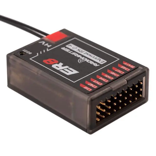 Alt view image 5 of 7 - ER8 ELRS PWM Receiver: 2.4GHz 8Ch ExpressLRS Receiver Nano Module for Fixed Wing RC Vehicles by Speedybee
