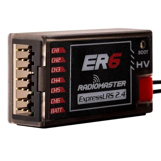 Alt view image 3 of 7 - ER6 ELRS PWM Receiver: 2.4GHz 6Ch ExpressLRS Receiver Nano Module for Fixed Wing RC Vehicles by Speedybee