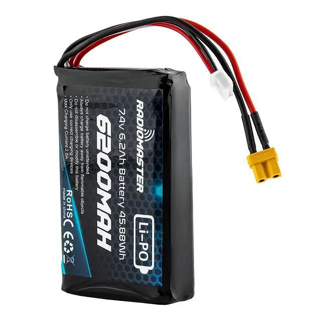 Alt view image 7 of 7 - Radiomaster 2S 7.4V 6200mAh Lipo Battery for RadioMaster Boxer Radio and TX16S Series Radio Transmitter from Store