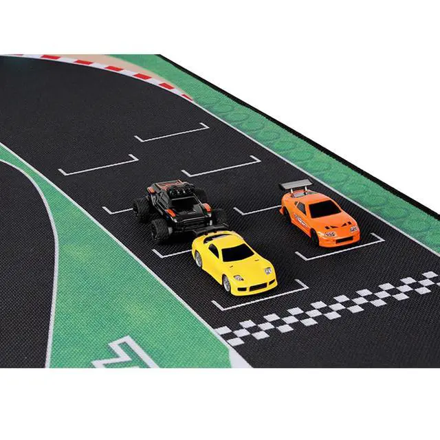 Alt view image 4 of 7 - Turbo Racing 1:76 RC Drift Car Race Track Mat: Portable Rubber 950x500mm Entry-Level Racing Track for Turbo Racing C64 C75 C73 C65 C72 Mini RC Drift Cars