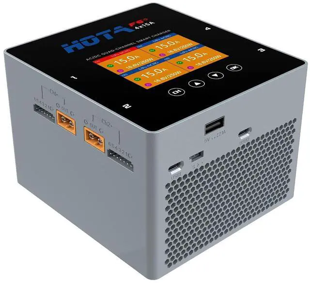 Main image of F6+ AC/DC AC500W DC250Wx4 15Ax4 Smart Balance Charger for Lipo LiIon NiMH Battery