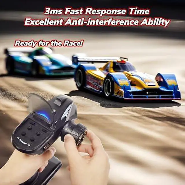 Alt view image 2 of 7 - ATA HOBBY DUMBORC X4 2.4GHz 4-Channel RC Radio Transmitter and 3PCS X6F Receiver with Fail-Safe & Low Voltage Alarm Function Mixed Mode for Rc Vehicle Car Boat Tank Model Parts Remote Controller