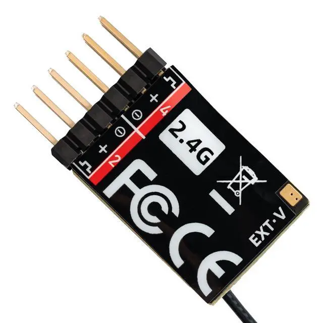 Alt view image 3 of 6 - ER4 2.4GHz ELRS Receiver 4CH PWM Low Latency Voltage Telemetry Wi-Fi Update for F3P RC Airplane/Fixed-Wing/RC Cars/Boats