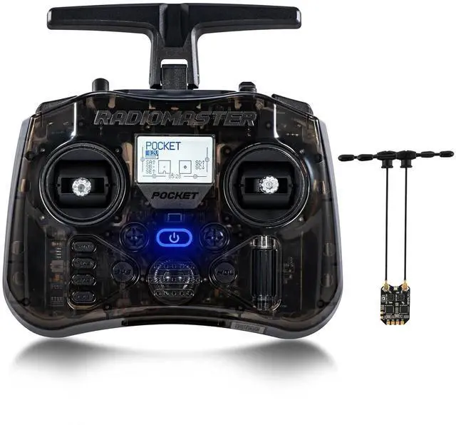 Main image of Pocket ELRS Transmitter & RP4TD-M ELRS Nano Receiver Ultimate Low Latency, Long Range FPV Controller Kit with Hall Gimbal & EdgeTX