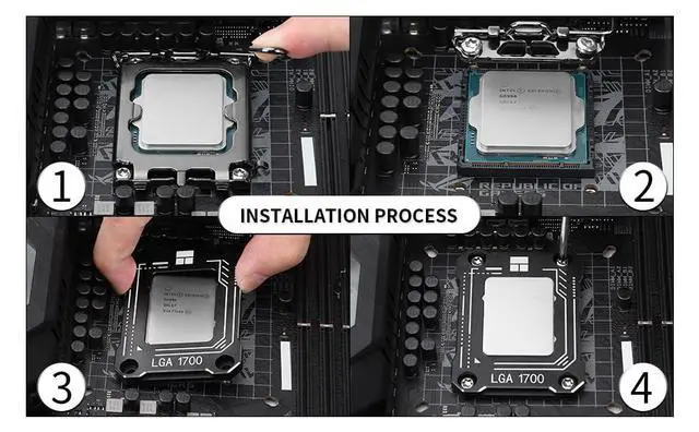Alt view image 6 of 7 - LGA1700-BCF Black 12/13/14 Generation Intel Anti-Bending Fastener, Bending Type Pressure Plate, CPU Fixed Fastener, Full-Fitting Fixed Non-Marking Installation, Standard for Coolers