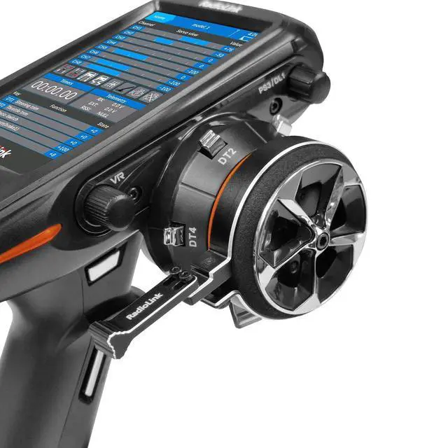 Alt view image 3 of 5 - Radiolink One-Hand Handwheel Control Accessory for Radiolink RC8X RC6GS RC4GS/Dumborc X6 X4/Flysky NB4, Alloy Adjustable Steering Wheel Controller