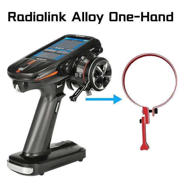 Alt view image 5 of 6 - Radiolink One-Hand Handwheel Control Accessory for Radiolink RC8X RC6GS RC4GS/Dumborc X6 X4/Flysky NB4, Alloy Adjustable Steering Wheel Controller