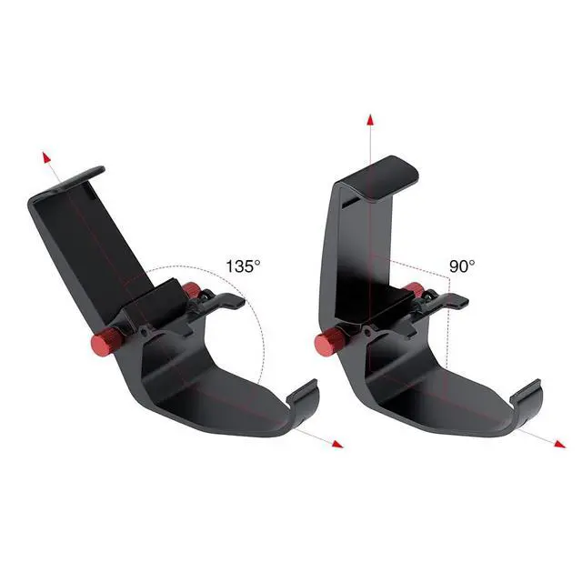 Alt view image 5 of 7 - ATA HOBBY Phone Holder FPV Monitor Mount for Radiolink T8S RC Transmitter, Adjustable Cellphone Screen Stand Remote Control Clip Bracket, Extensible 1.77-2.95 Inch