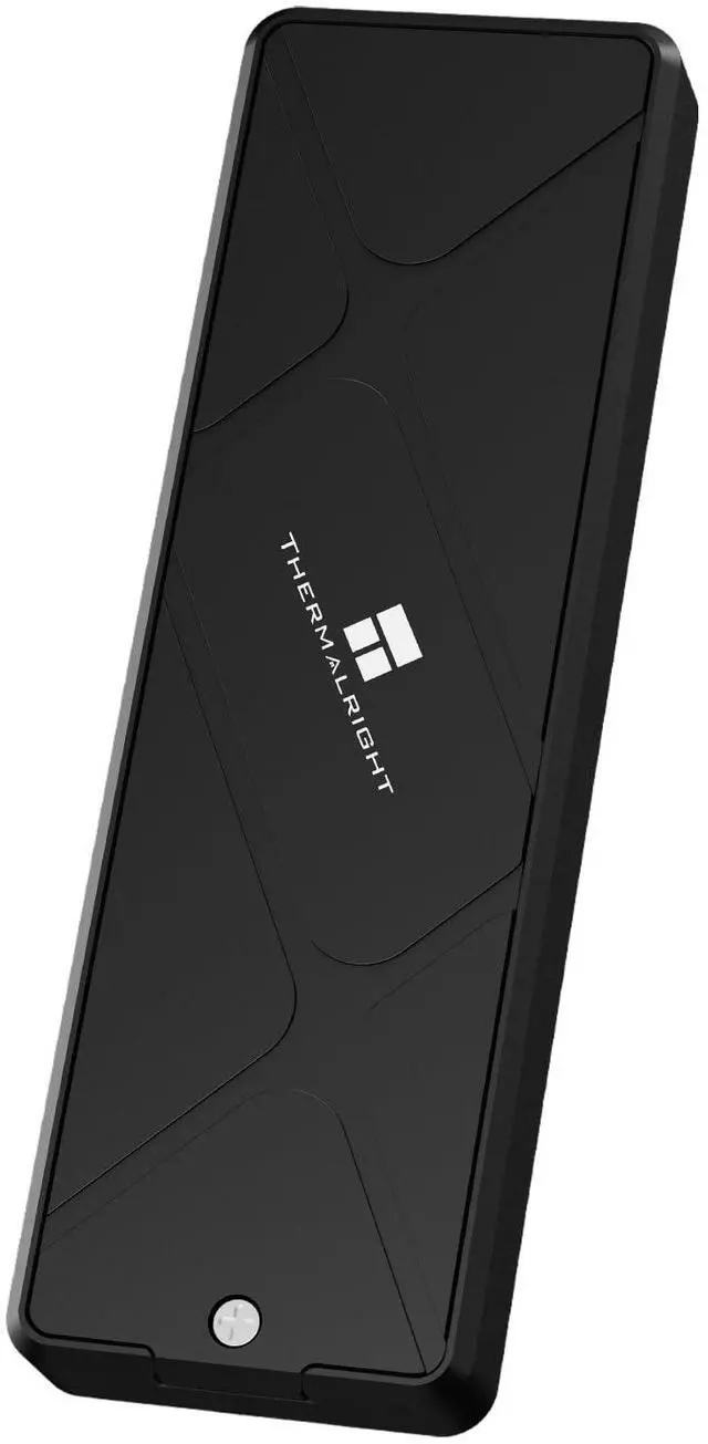 Main image of HR-EB123 C Black M.2 SSD Enclosure features aluminum shell & active cooling for NVMe SSDs. USB 3.2 Gen 2 enables 10Gbps transfers. Compatible with M2 enclosures, PCs, smartphones,tablets.
