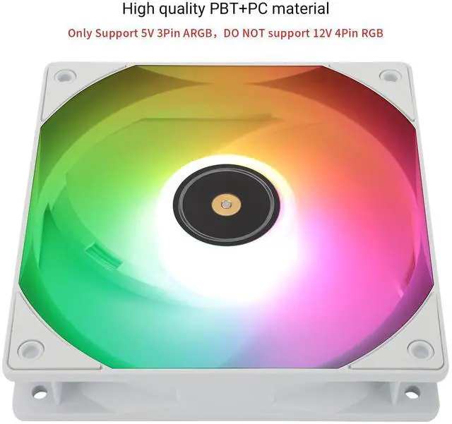 Alt view image 4 of 5 - TL-E12W-S V3 CPU Fan Cooler,with High Speed 2000RPM,120mm Cooling PWM Fan,Computer Case Cooling Fan ARGB (TL-E12W-S V3)