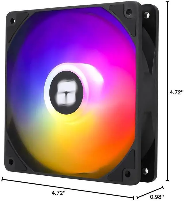 Alt view image 7 of 7 - TL-C12C-S CPU Fan 120mm ARGB Case Cooler Fan, 4pin PWM Silent Computer Fan with S-FDB Bearing Included, up to 1550RPM Cooling Fan