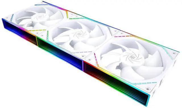 Main image of TL-M12QW X3 White CPU Fan 120mm Case Fan 2000RPM High AirflowBuilding Blocks Version, ARGB Daisy-Chain,Wireless Splicing PC Fan with ARGB Mirror Light Effect