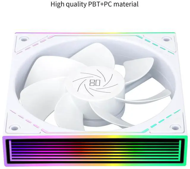 Alt view image 5 of 6 - TL-M12RW CPU Fan 120mm Case Cooler Fan ARGB, 4pin PWM Connector Silent Computer Fan with S-FDB Bearing,Desktop Cooling Fan has Side ARGB Mirror Light Effect, (TL-M12RW)