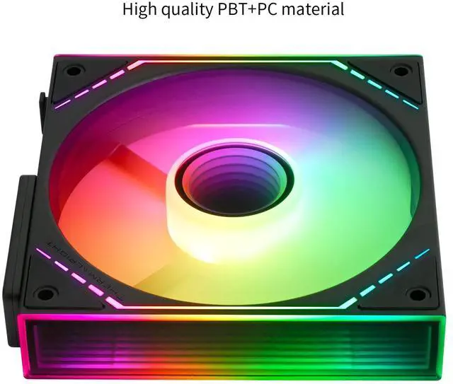 Alt view image 5 of 7 - TL-M12Q-S X3 Wireless Splicing Case Fan-120mm Quiet,Infinity Mirror ARGB Lighting Effects,New Power Chip Module Simplifies Wiring Management,3-Packs Building Blocks Fan