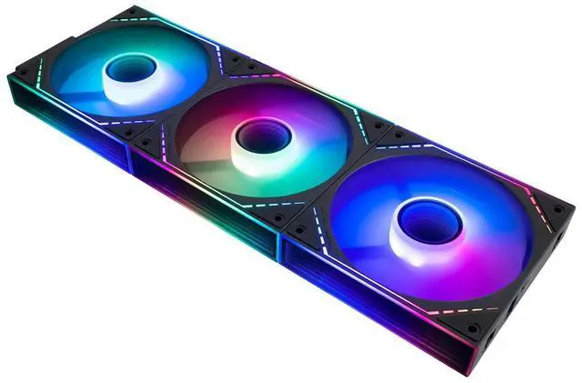 Alt view image 6 of 7 - TL-M12Q-S X3 Wireless Splicing Case Fan-120mm Quiet,Infinity Mirror ARGB Lighting Effects,New Power Chip Module Simplifies Wiring Management,3-Packs Building Blocks Fan