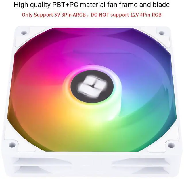 Alt view image 5 of 6 - TL-C12CW-X28-S X3 CPU PC Fan with 1550RPM Speed,120mm Computer Case Cooler Fan,PWM Control Fan for Case and Liquid Cooler & CPU Cooling,28mm Thickness
