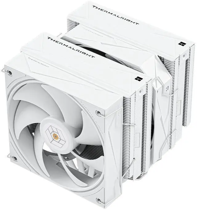 Main image of Royal Pretor 130 White CPU Cooler, Heatsink CPU Cooling, TL-H12W-X28 and TL-HD13W-X28 Fan, Compatible with Intel LGA115X/1200/2011/1700/1851;AM4/AM5 Platforms,Desktop Tower Cooling
