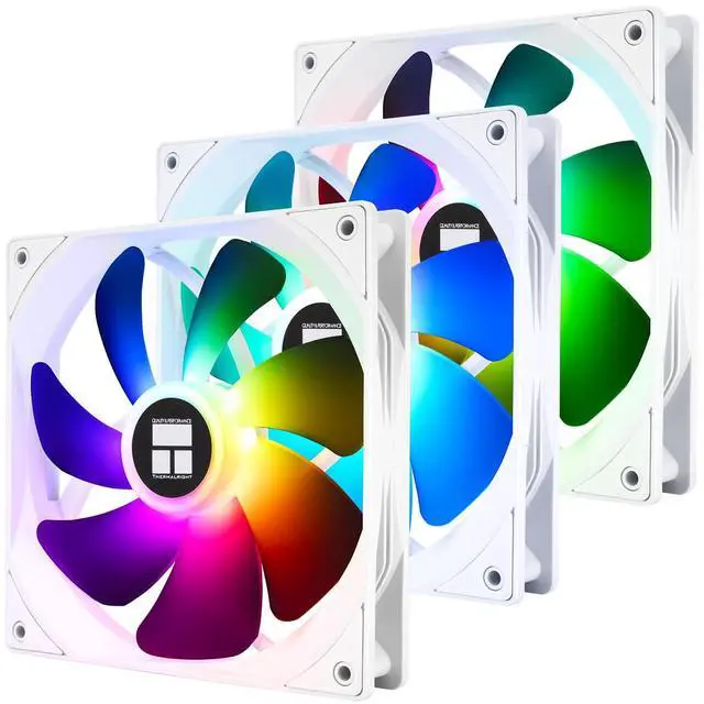 Main image of TL-C14CW-S X3 14CM Silent Cooling Fan,White Compurter Cooling Fan,CPU Coolers with 1500RPM High Speed,4-Pin PWM Connector,3 Quantities