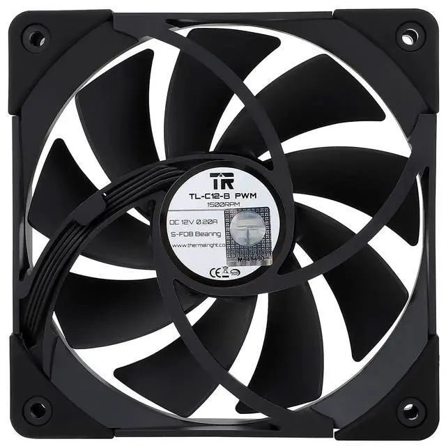Alt view image 3 of 6 - TL-C12015B 120mm Slim Fan, 15mm Thick, PWM Control, 1800RPM, High Performance Slim Fan