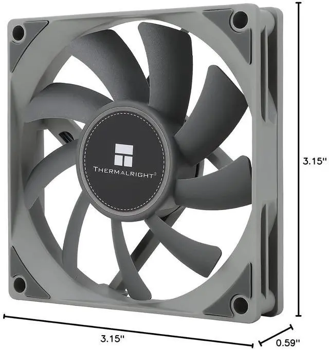 Alt view image 7 of 7 - TL-8015 CPU Fan Computer case Fan Quiet 4pin PWM PC Fan, 15mm Slimline Cooler Fan, 2200RPM Speed, 80mm CPU Cooling Fan