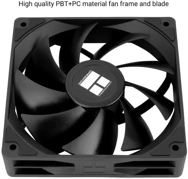Alt view image 5 of 7 - TL-C12C-X28 X3 CPU Fan,Black Cooling Fan, PC Fan with 1550RPM Speed,120mm Computer Case Cooler Fan,PWM Control Fan for Case and Liquid Cooler & CPU Cooling,28mm Thickness