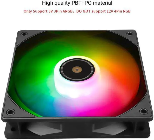 Alt view image 5 of 6 - TL-E12B-S V3 CPU Fan Cooler,with High Speed 2000RPM,120mm Cooling PWM Fan,Computer Case Cooling Fan ARGB (TL-E12B-S V3)