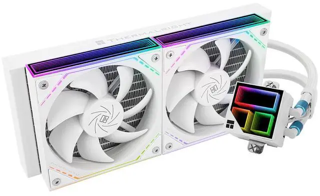 Main image of Frozen Infinity 240 White Liquid CPU Cooler,Double PWM Fans with 2000RPM,Desktop CPU Aio Cooler,for AM4/AM5&Intel LGA1150/1151/1200/1700/1851,Infinity Mirror PC CPU Water Cooler