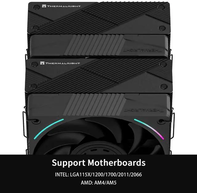 Alt view image 3 of 6 - Phantom Spirit 120 EVO CPU Cooler,7×6mm Heat Pipes CPU Air Cooler,Dual PWM Fan Computer Cooling,2150RPM Speed,for AMD AM4 AM5/Intel 1700/1150/1151/1200/17XX/2011/1851