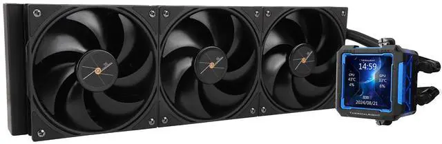 Main image of FW PRO 360 Black CPU AIO Cooler,IPS LCD Screen with 320 * 320 Resolution,for AM5&Intel 1700/1851,High-Performance 360 Specs Water-Cooled Radiator with 2.73in Removable Display