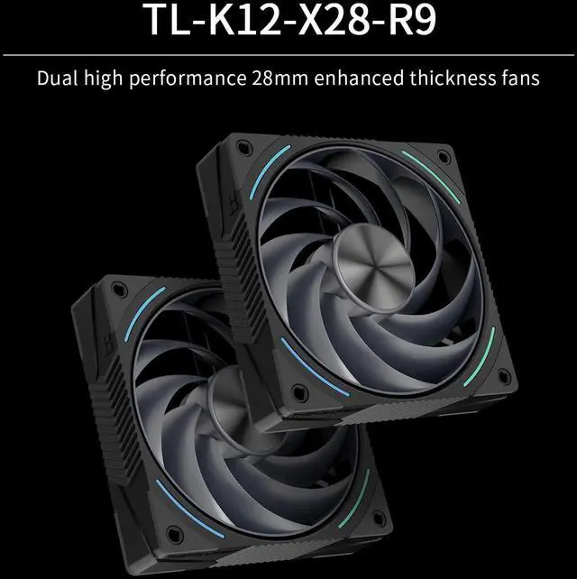 Alt view image 5 of 7 - Phantom Spirit 120 Vision EVO CPU Air Cooler, Twin Tower Radiator 2150RPM Speed,480x480 Resolving Power IPS Screen with 3.95in,Computer Cooler for Intel lga1851/1700/115x,AM4/AM5