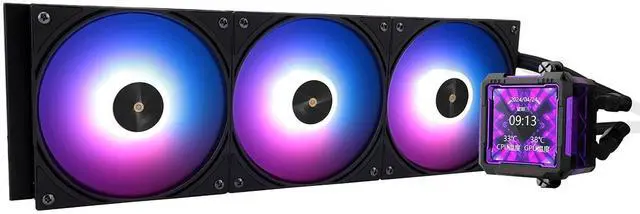Main image of FW PRO 360 ARGB Black CPU AIO Cooler,IPS LCD Screen with 320 * 320 Resolution,for AM5&Intel 1700/1851,High-Performance 360 Specs Water-Cooled with 2.73in Removable Display